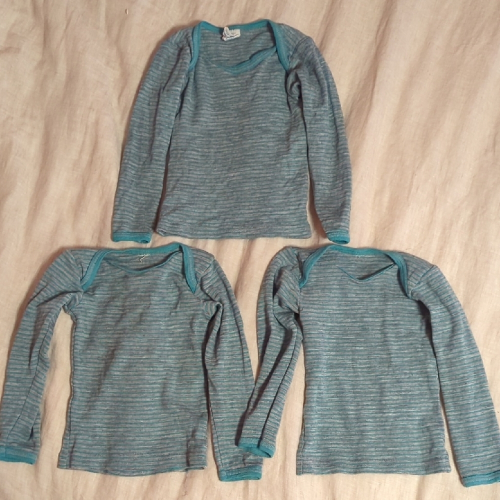 Engel Wool/Silk Baby/Toddler Pajama Tops, Size 12-18 Months